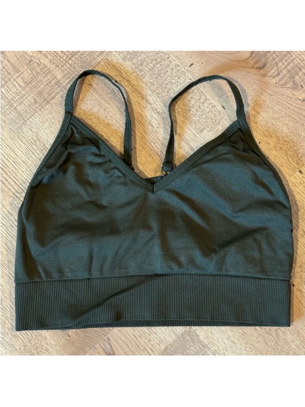 PINK Victoria’s Secret Sport Green Strappy Racerback Sports Bra M/L